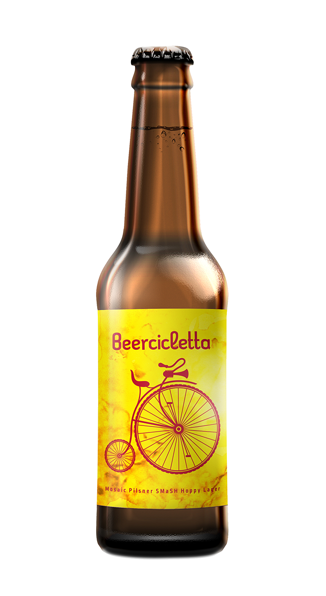 Beercicletta Pilsner Mosa&iuml;c SMaSH Hoppy Lager brass&eacute;e par la Brasserie Bleue