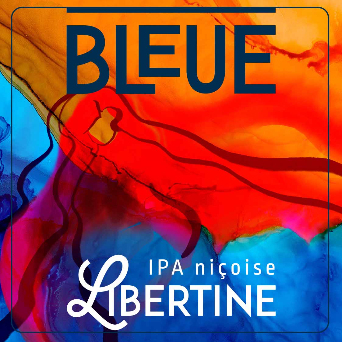 &eacute;tiquette pour bi&egrave;re Libertine IPA rousse