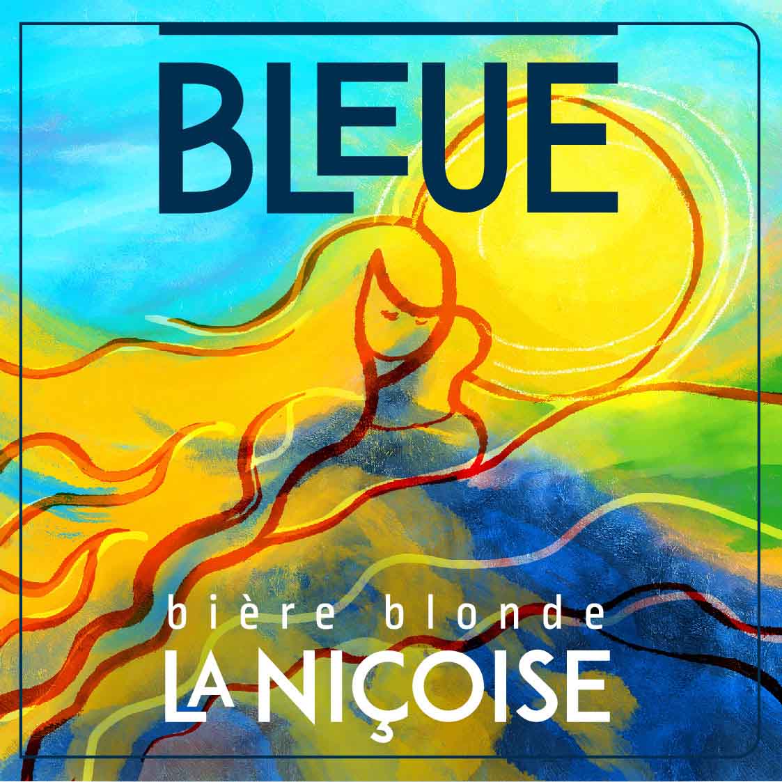 &eacute;tiquette pour bi&egrave;re blonde La Ni&ccedil;oise