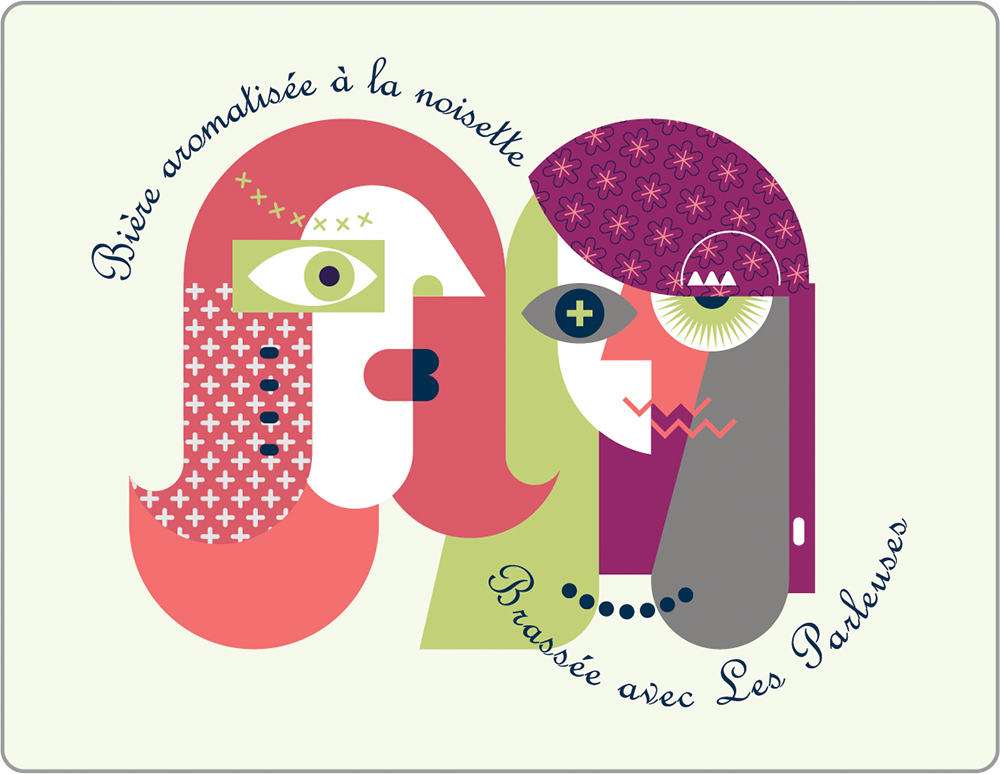 bi&egrave;re brune brass&eacute;e par La Brasserie Bleue avec Les Parleuses