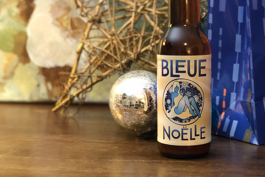 Bleue No&euml;lle bi&egrave;re artisanale de la Brasserie Bleue