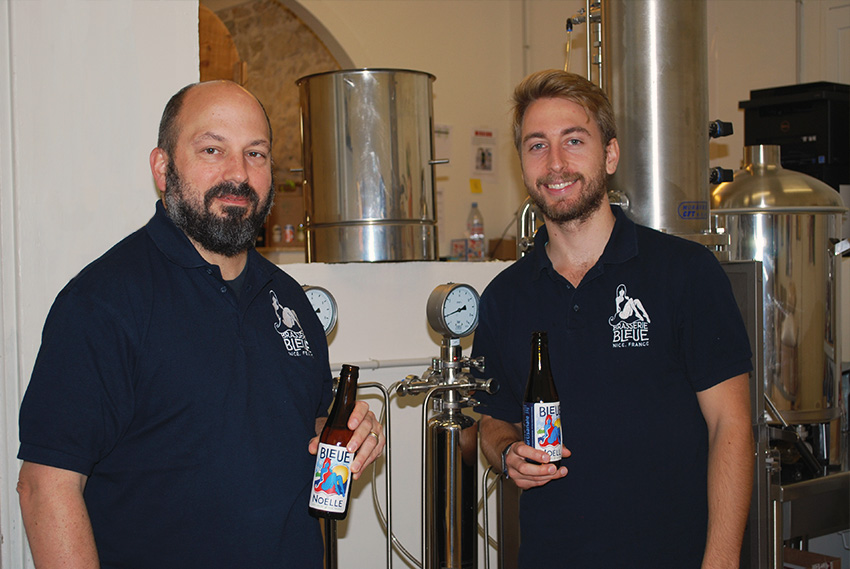 Daniel Deganutti et Arthur Bonodot &agrave; La Brasserie Bleue - Nice, France