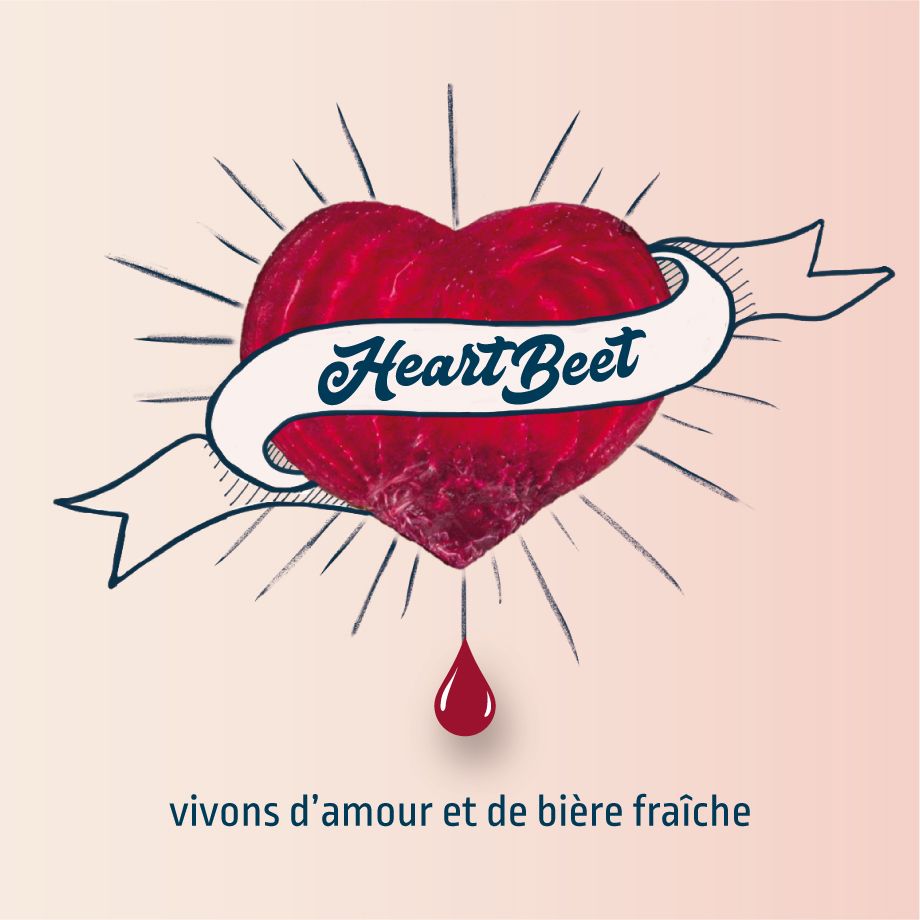 HeartBeet bière rousse brassée par La Brasserie BLEUE
